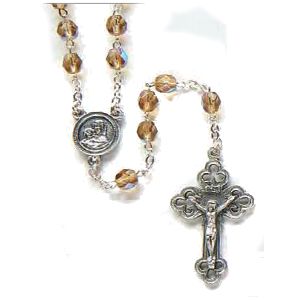 Roman Tan Rosary Beads