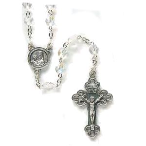 Roman Clear Rosary Beads