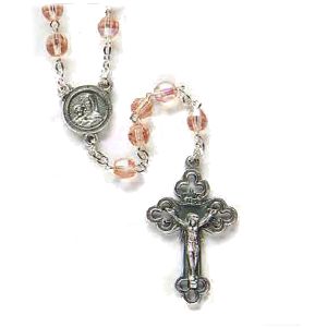 Roman Peach Rosary Beads