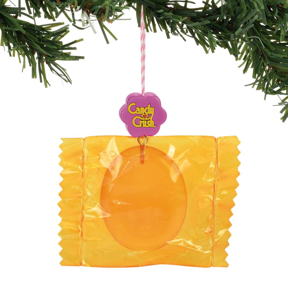 Department 56 Classic Brands Candy Crush Orange Wrapped Ornament