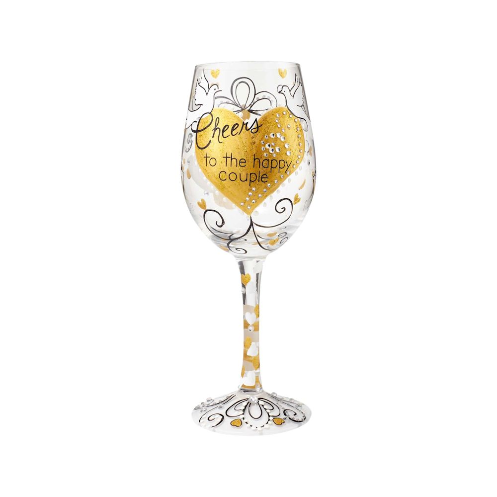 Lolita Cheers to the Happy Couple Wine Glass
