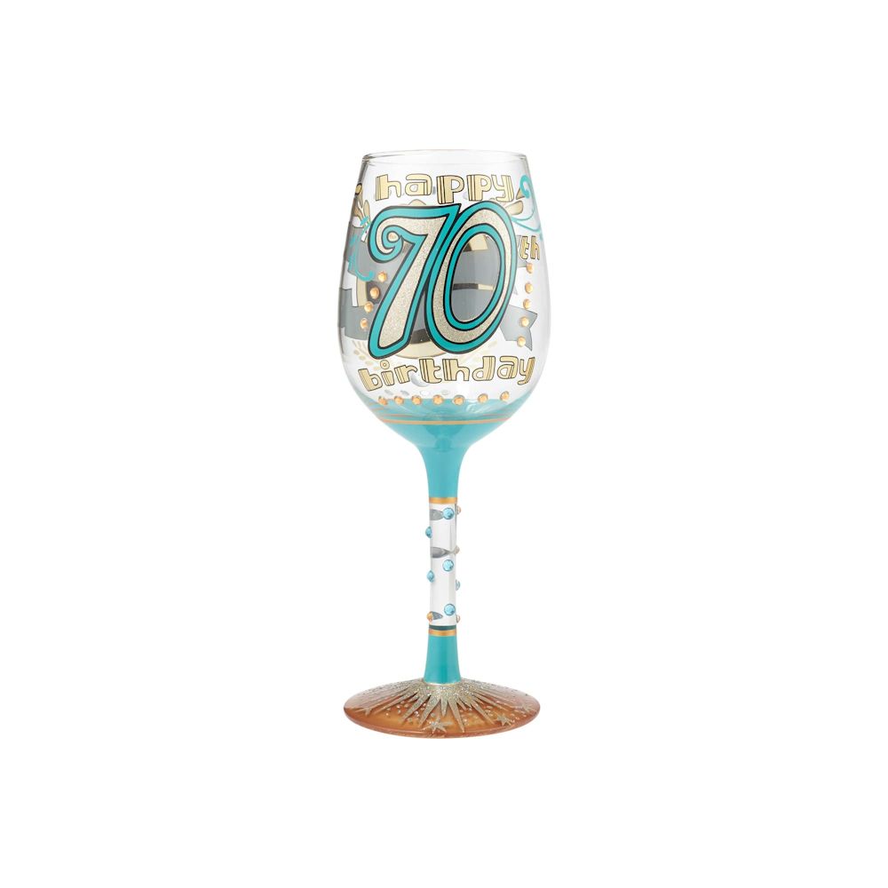 Lolita 70th Birthday Wine Glass