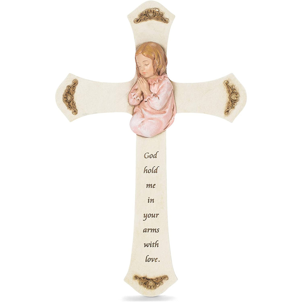 Roman Joseph Studio Girl Prayer Cross