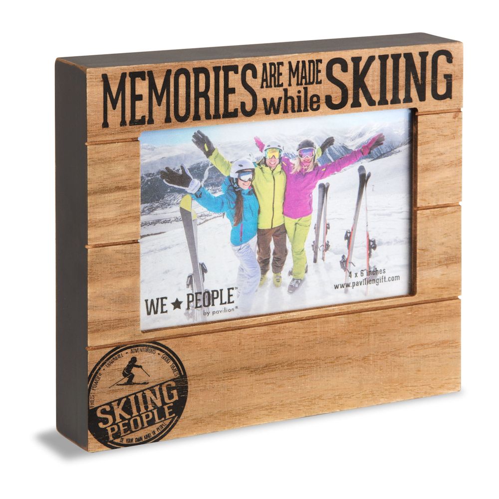 Pavilion Gift We People Skiing People 4x6 Frame