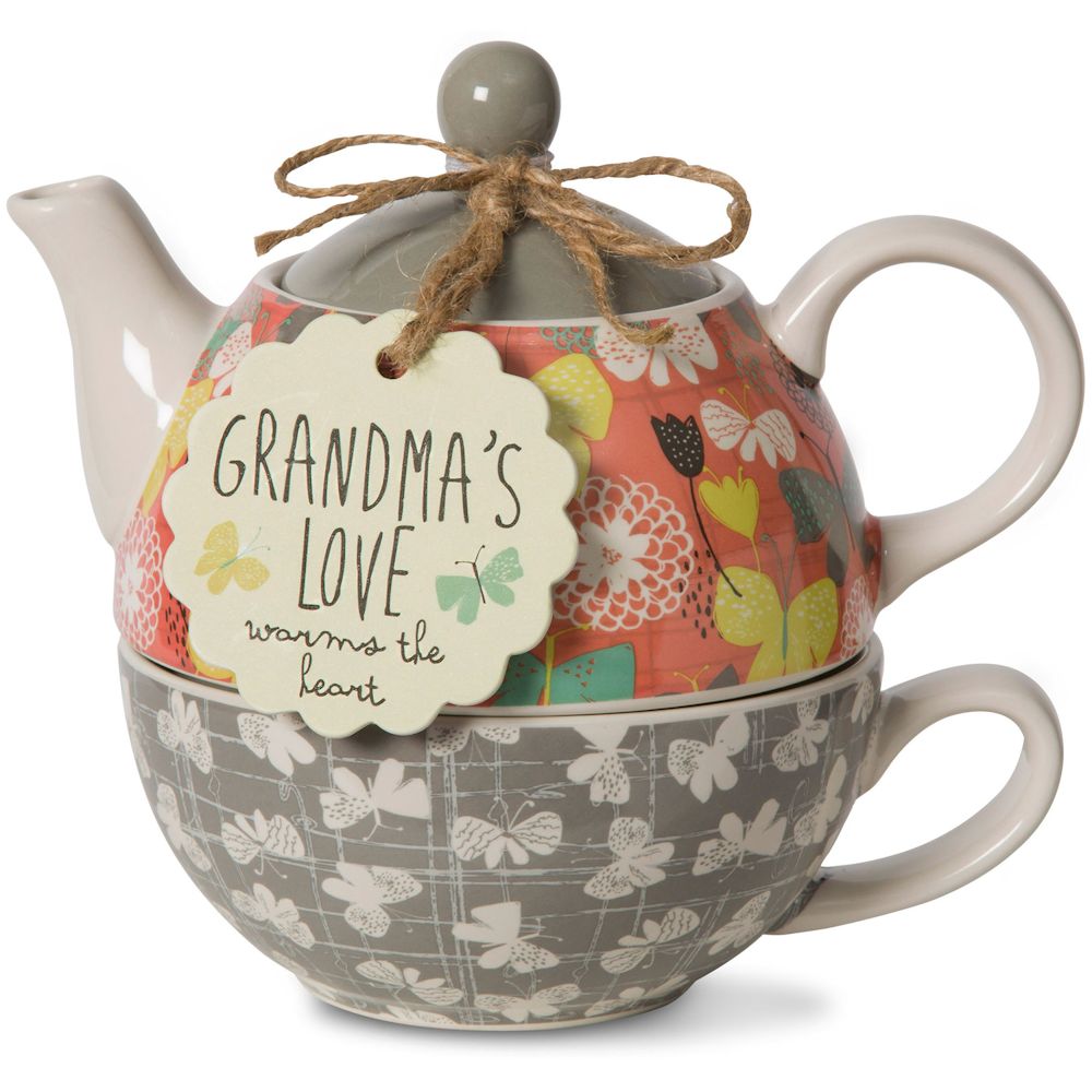 Pavilion Gift Bloom Grandma - Teapot and Cup Combo