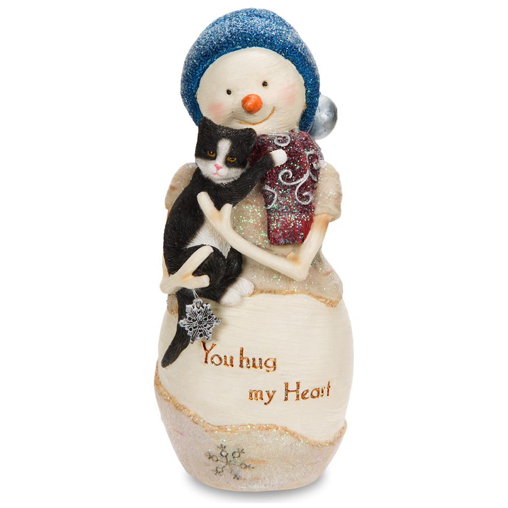 Pavilion Gift The Birchhearts You Hug my Heart Snowman Figure
