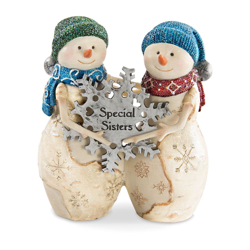 Pavilion Gift The Birchhearts Sisters - Snowmen with Snowflake