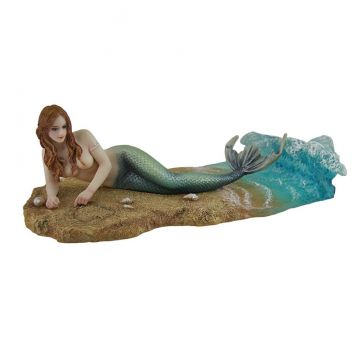 Veronese Design Mermaid Waiting on a Beach Sculpture