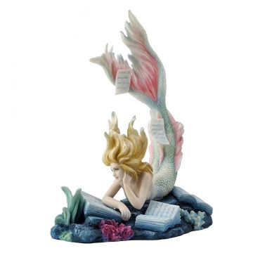 Veronese Design Lost Books Mermaid Sculpture