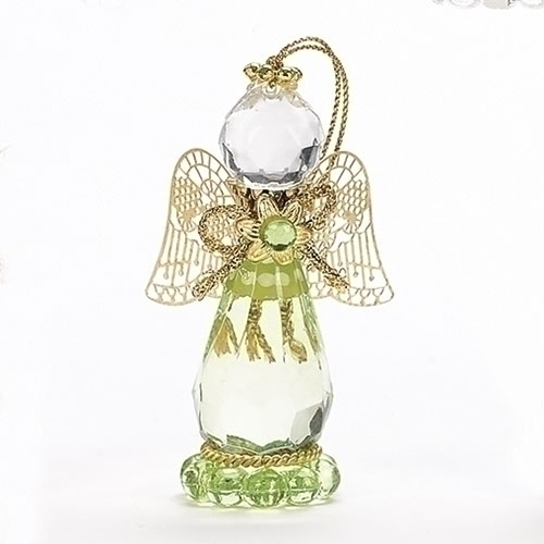 Roman August Birthstone Angel Ornament