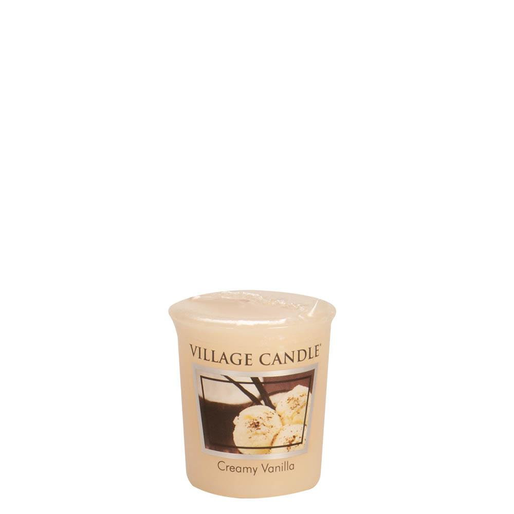 Village Candle Creamy Vanilla - Wrapped Votive
