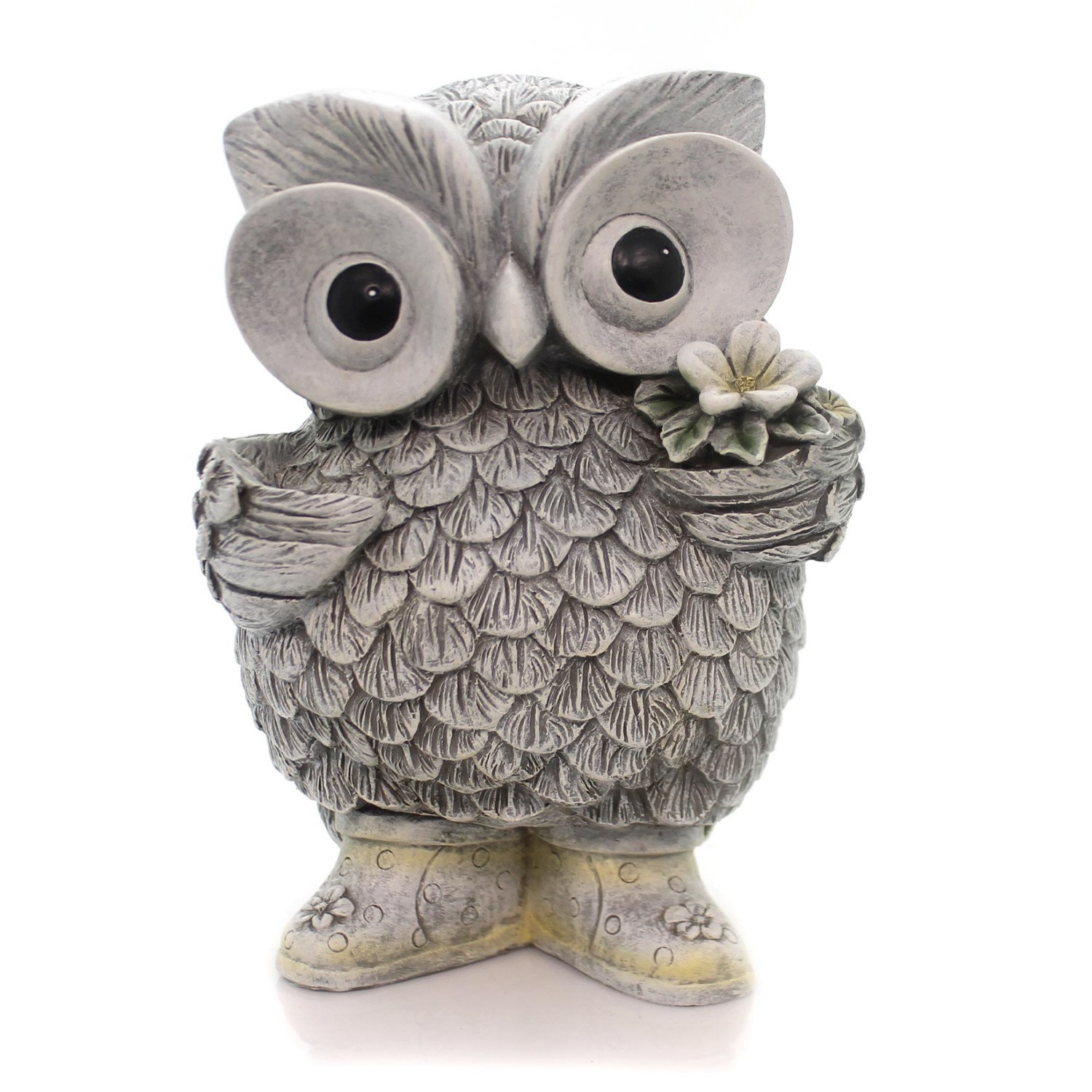 Roman Pudgy Pals Owl in Rain Boots Statue