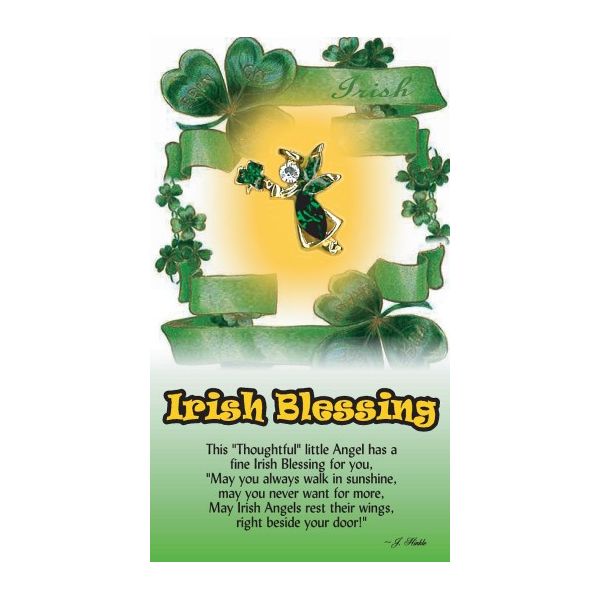 Thoughtful Little Angels Irish Blessing Pin