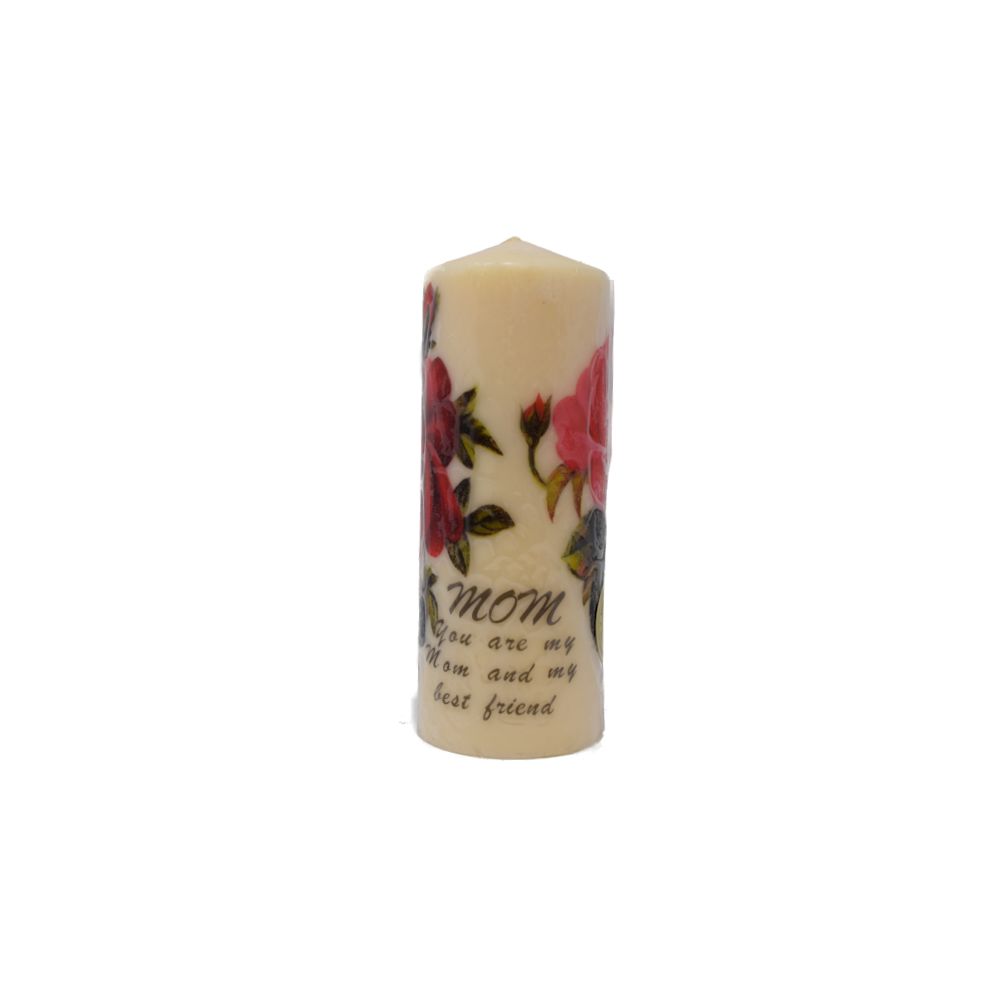 Rosalind Walshe Ivory Pillar Rose Candle
