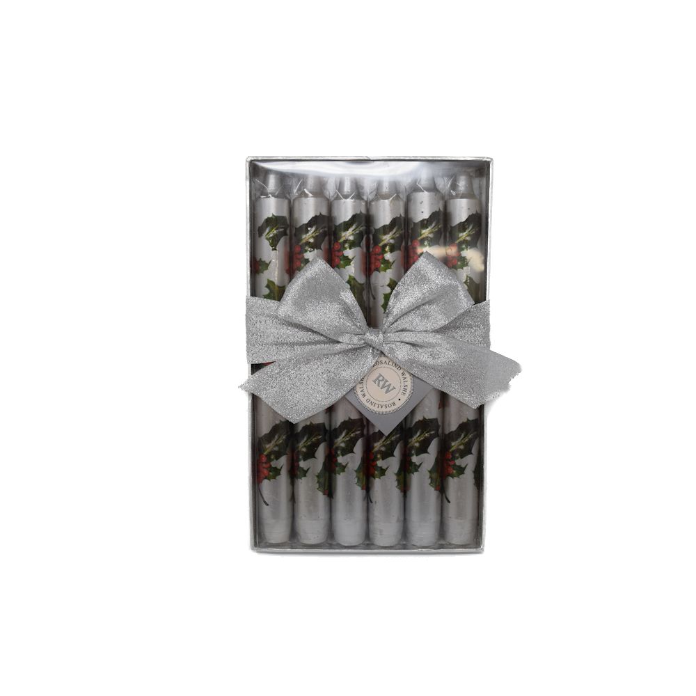 Rosalind Walshe Holly Berry Taper Silver Gift Set