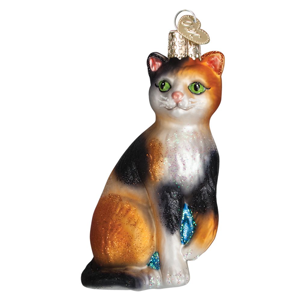 Old World Christmas Calico Cat Ornament