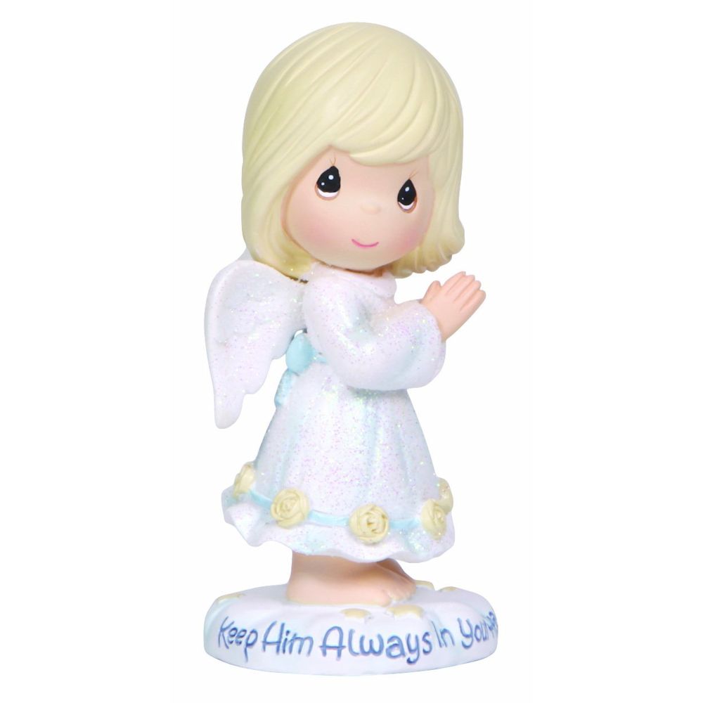 Precious Moments Keep Him Always In Your Heart - Angel Figurine