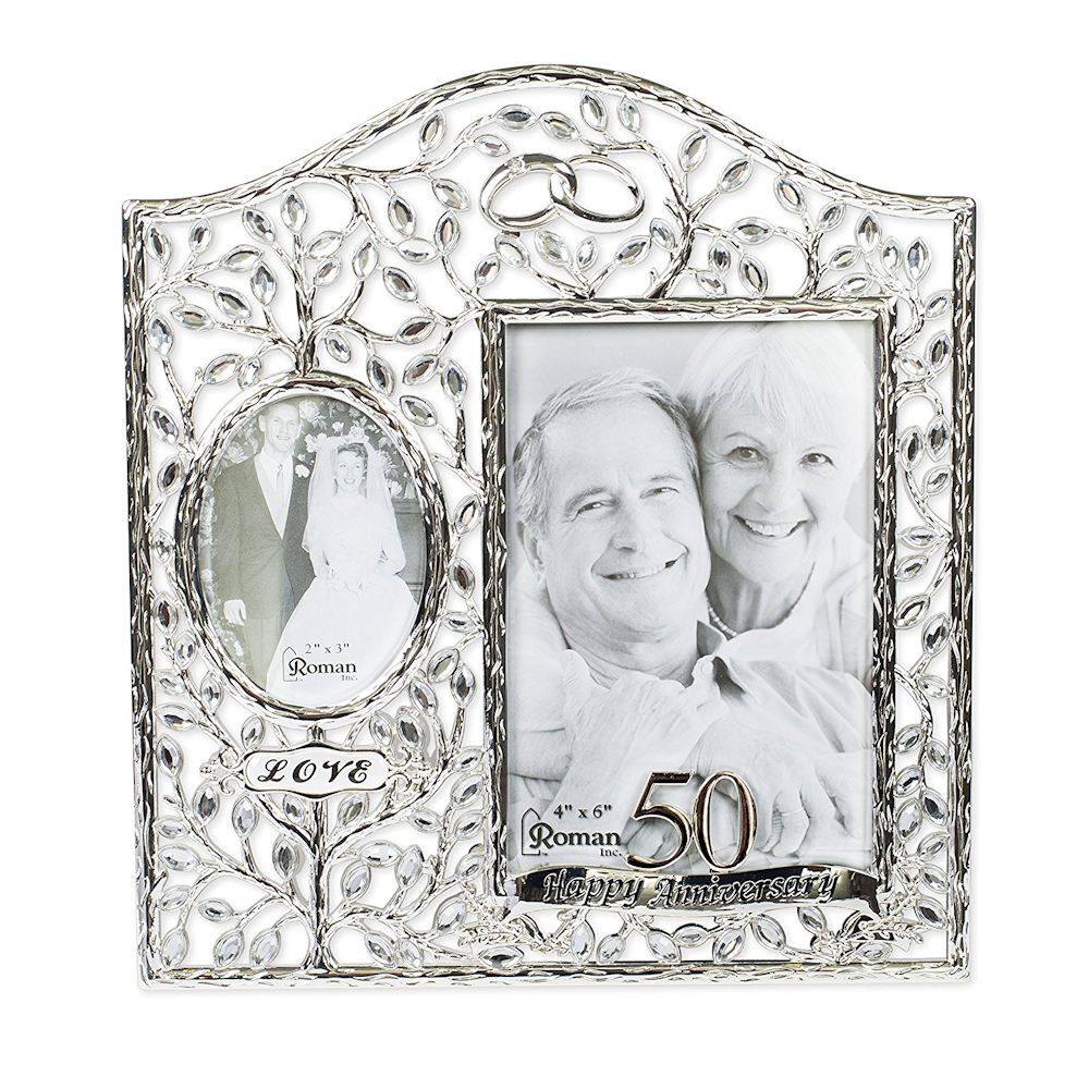 Roman Then and Now 50th Anniversary Photo Frame
