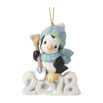 Precious Moments Dated 2018 Penguin Ornament - Wishing You A Cool Yule
