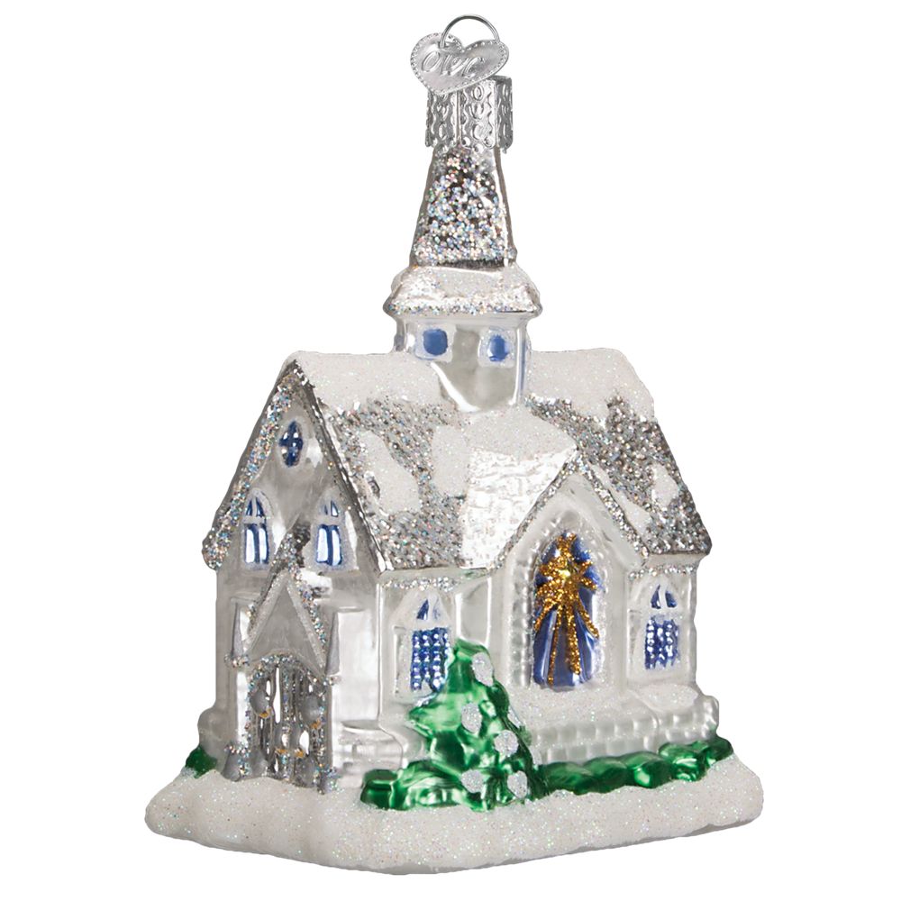 Old World Christmas Sparkling Cathedral Ornament