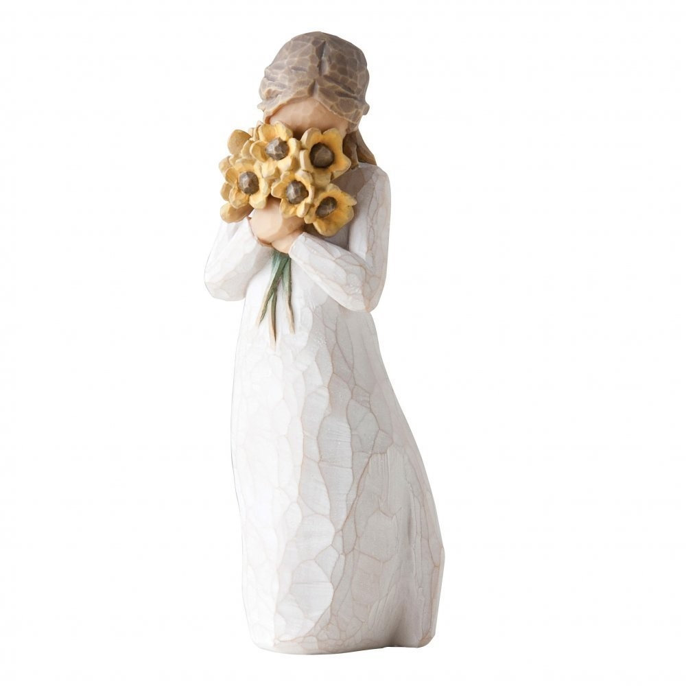 Willow Tree Warm Embrace - Girl with Sunflowers Figurine
