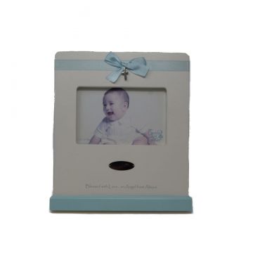 Grow In Grace Baby Boy Baptism Photo Frame