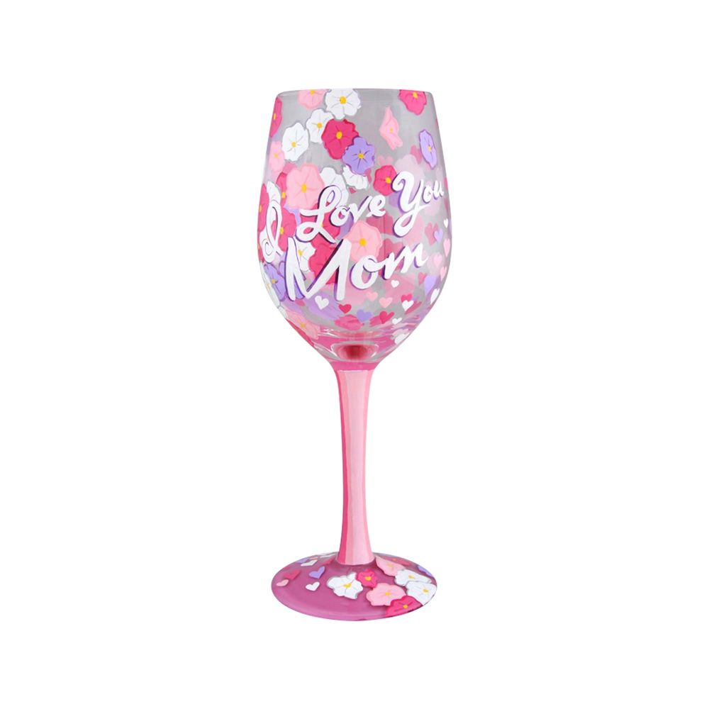 Lolita I Love You Mom Wine Glass