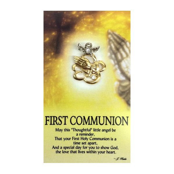 Thoughtful Little Angels First Communion Pin