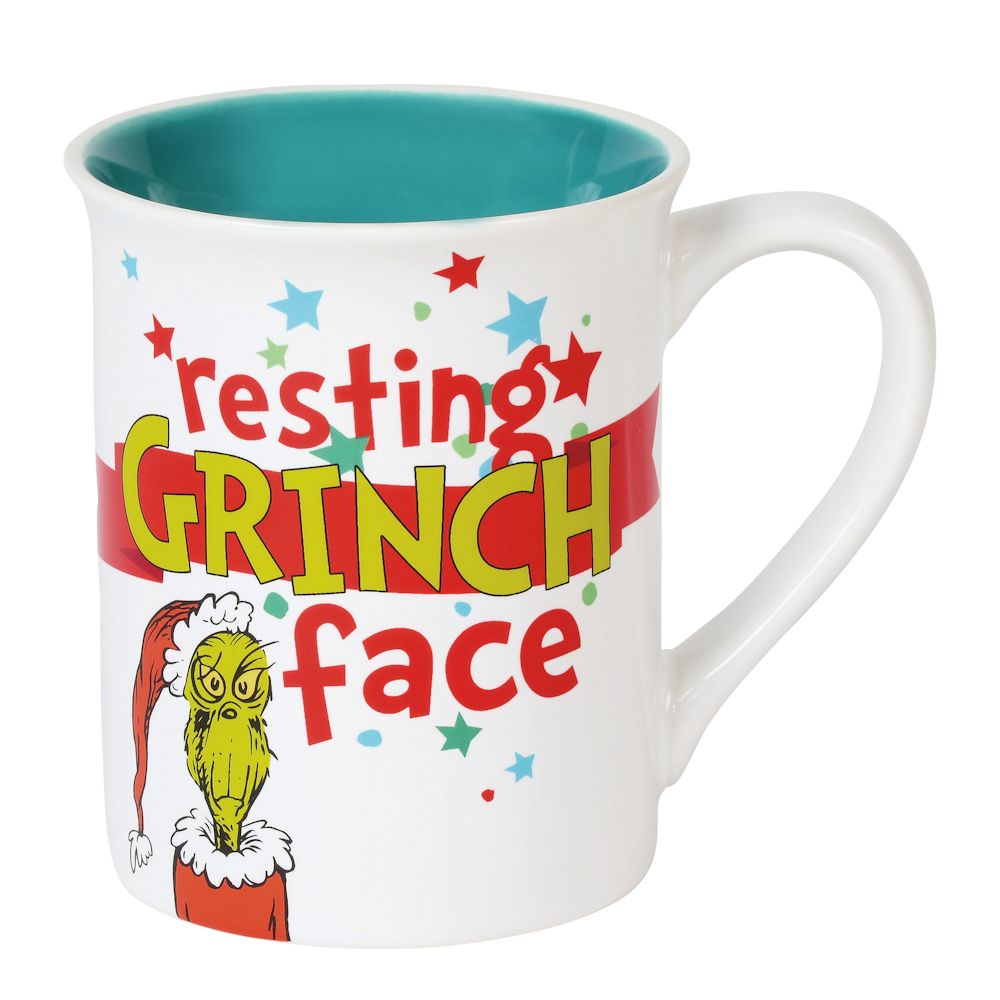 Department 56 Dr. Seuss Resting Grinch Face Mug