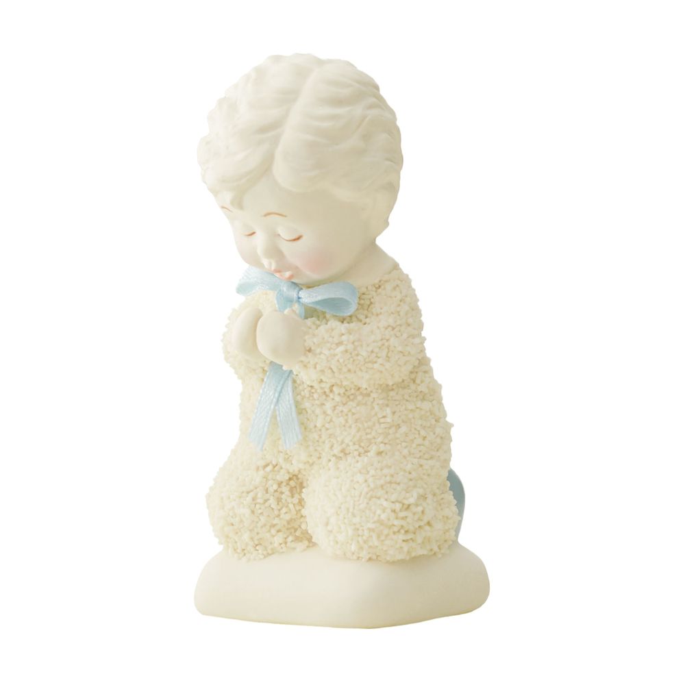 Snowbabies Classic Collection Saying Prayers, Boy Figurine