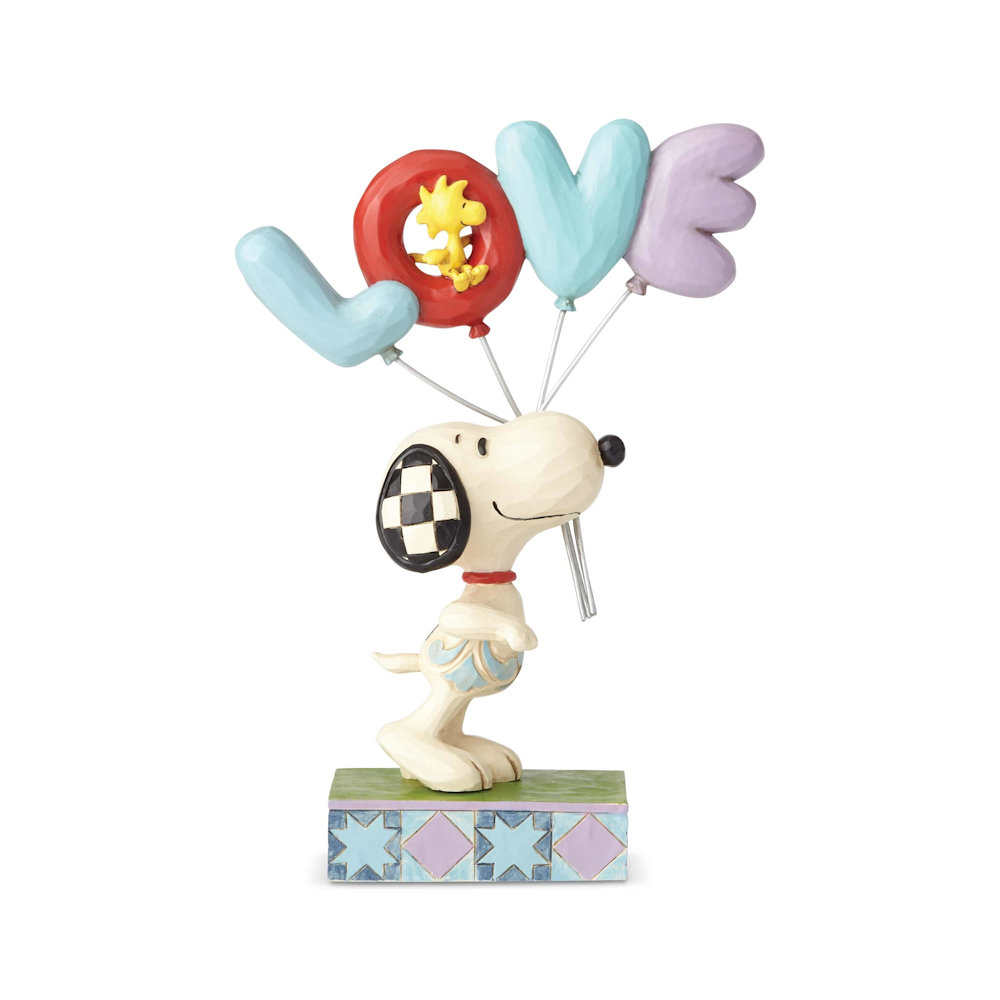 Heartwood Creek Peanuts Love is in the Air - Snoopy with LOVE Balloon