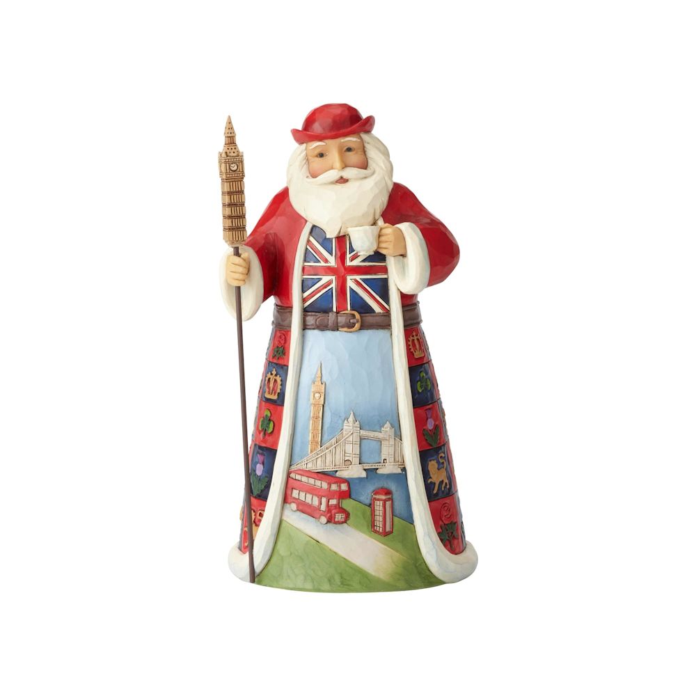 Heartwood Creek A British Christmas - British Santa Figurine
