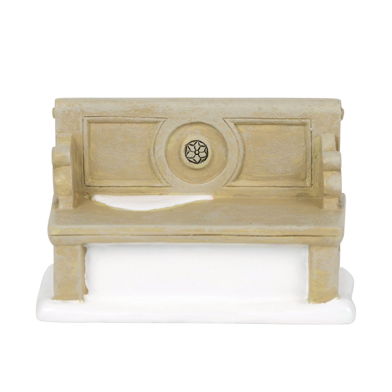 Department 56 Cross Village Product Classic Christmas Bench Accessory