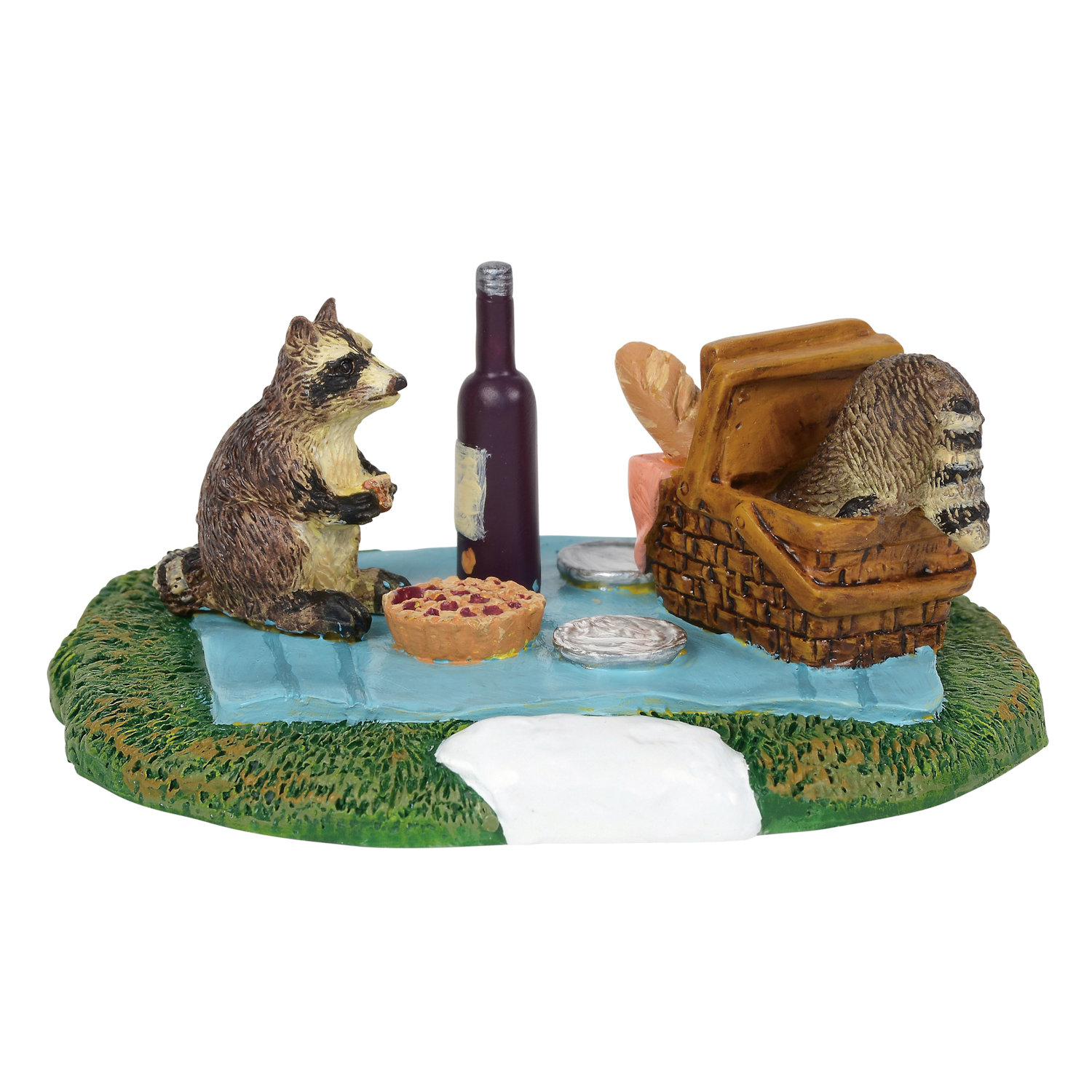 Department 56 Cross Village Product Woodland Raccoon Picnic Accessory