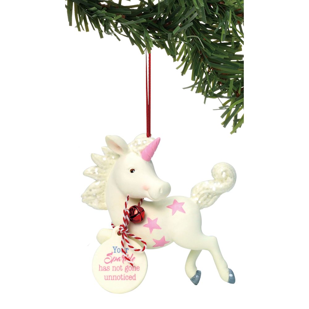 Snowpinions Flying Unicorn Ornament - Sparkle