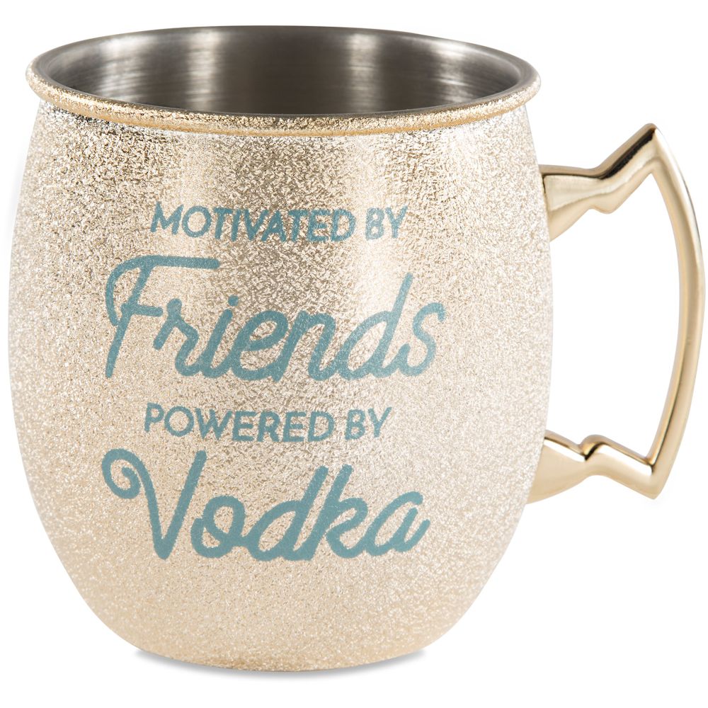 Pavilion Gift Friends and Vodka 20 oz Stainless Steel Moscow Mule Cup