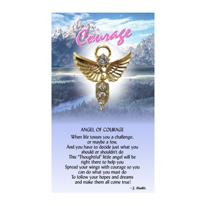 Thoughtful Little Angels Courage Pin