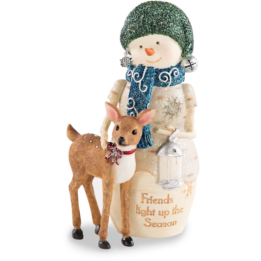 Pavilion Gift The Birchhearts Friends - 5" Snowman with Deer