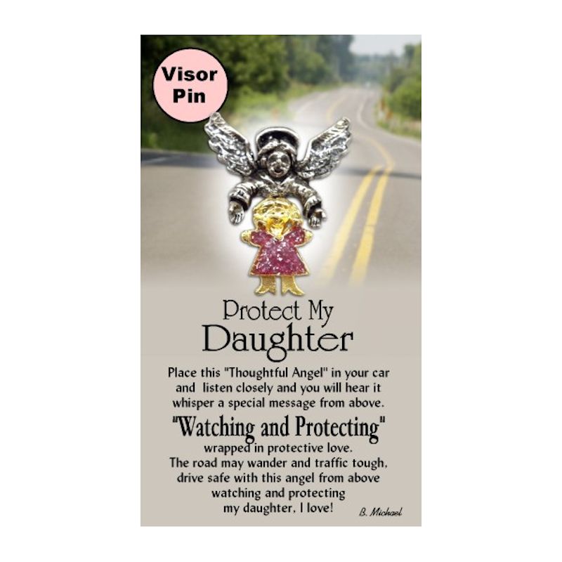 Thoughtful Little Angels Protect My Daughter Pin
