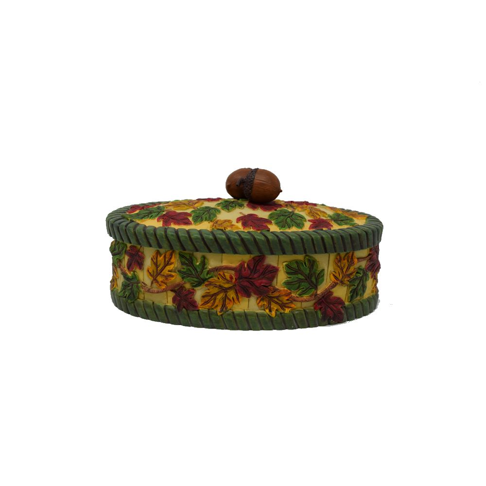 Lillian Rose Autumn Leaves Large Oval Cork and Base