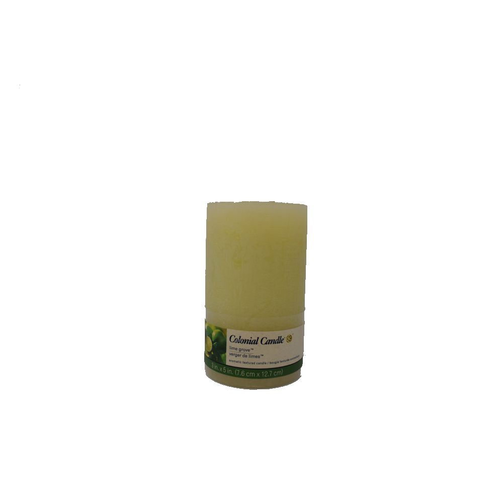 Colonial Candles Lime Grove 3x5 Textured Pillar