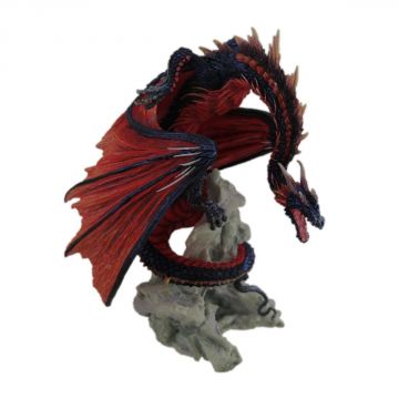 Veronese Design Bloodfire Grim Guardian Dragon Sculpture