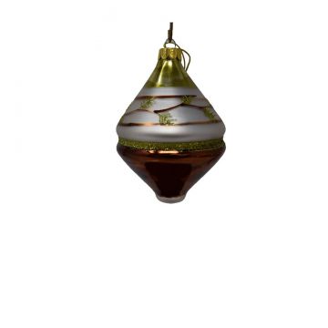 Shavel Associates Acorn Ornament with Pine Design