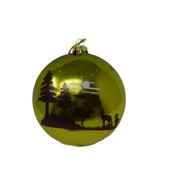 Shavel Associates Green Woodland Silhouett Ornament