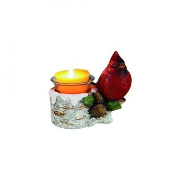 Transpac Cardinal Candle Holder - Right