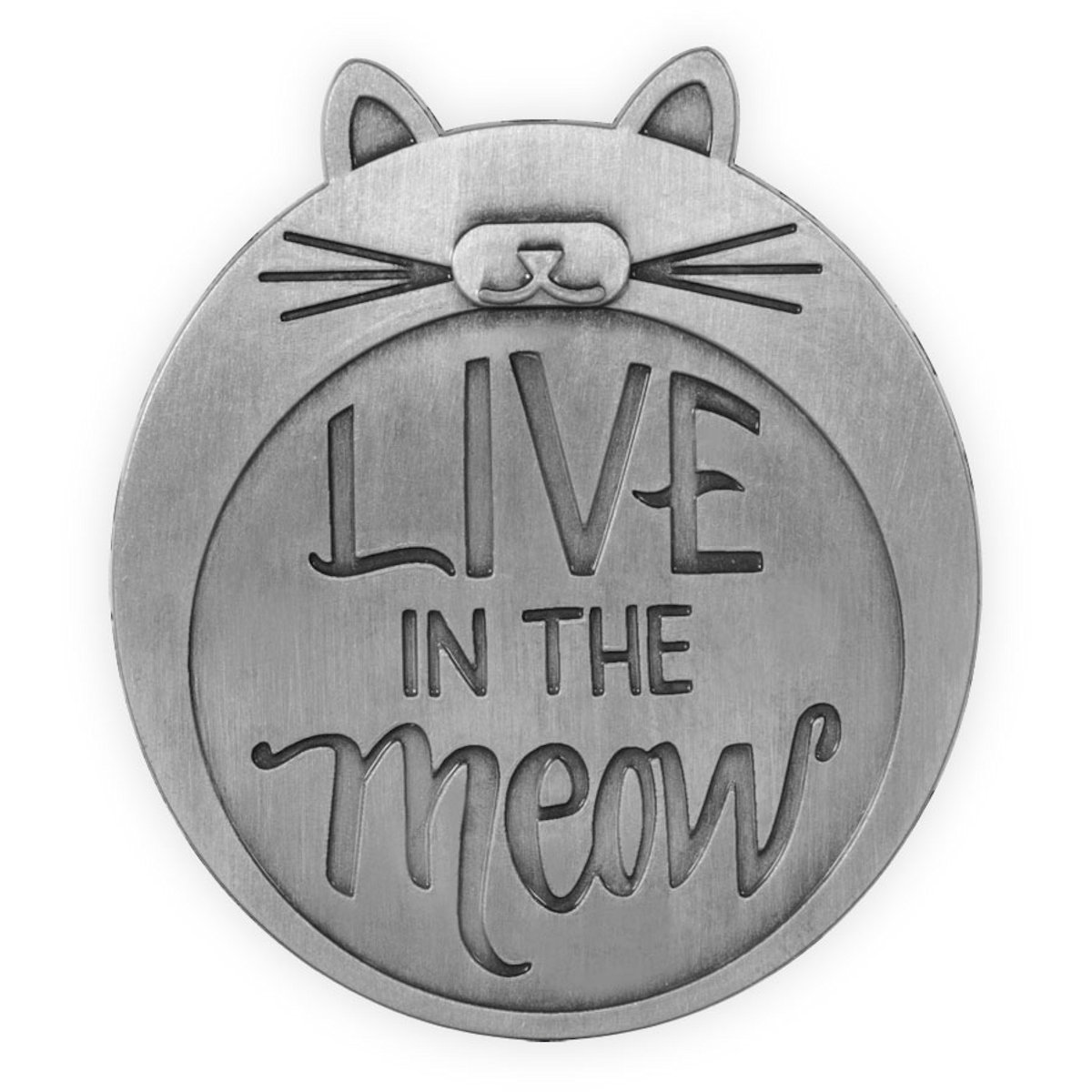 AngelStar Pawsitive Pet Collection Live in the Meow Visor Clip