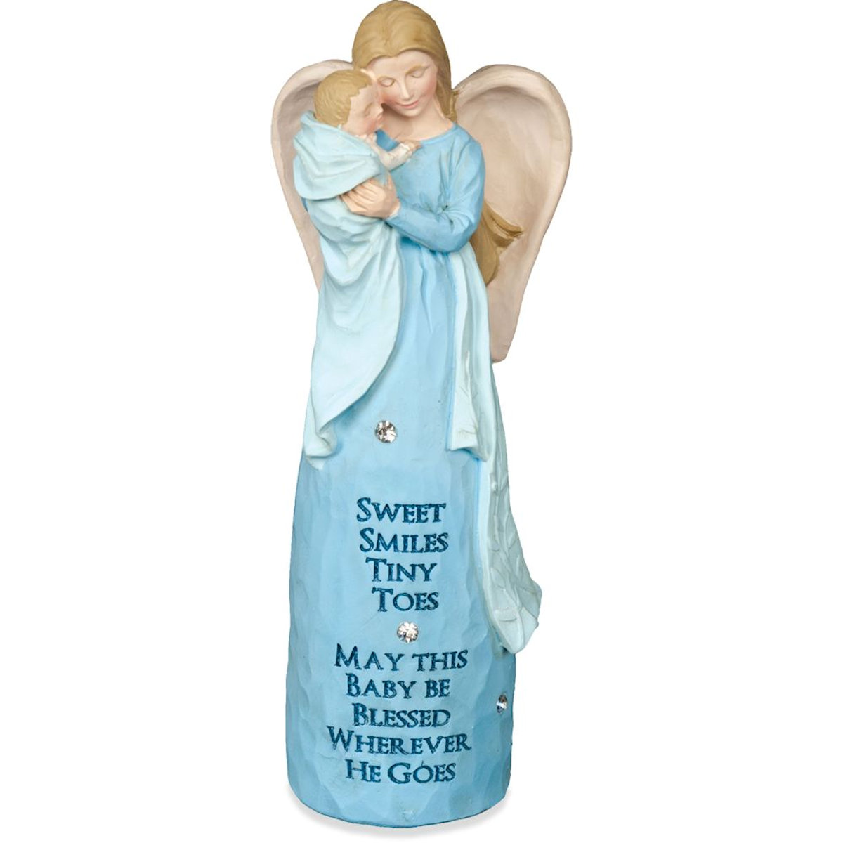 AngelStar Jewels of Faith New Baby Blue Figurine