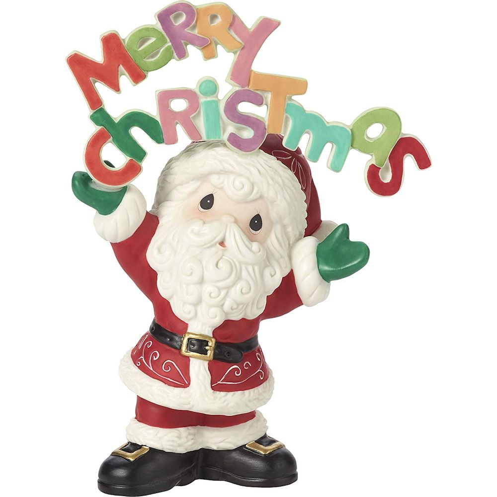 Precious Moments Merry Christmas To All Annual Santa Figurine