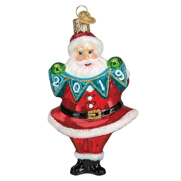 Old World Christmas 2019 Jolly Santa Ornament