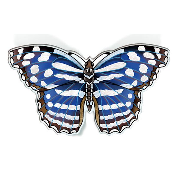 Amia Mexican Bluewing Butterfly Magnet
